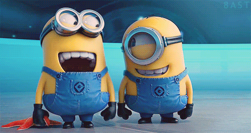 minions laughing hysterically