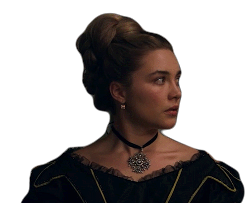 Florence Pugh Amy March Sticker - Florence Pugh Amy March Nervous Stickers