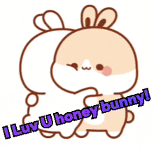 Aww Cute Bunny Hug GIF - Aww Cute Bunny Hug Aww GIFs