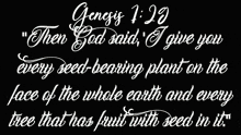 a black and white photo of a bowl of seeds next to a quote