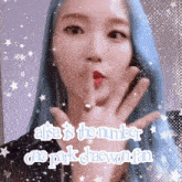 alisa is the number one park chaewon fan written in white