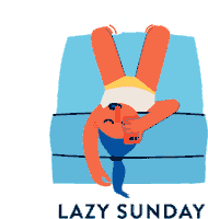Sunday Lazy Sticker - Sunday Lazy Phone Stickers