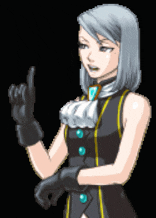 Youngfranziskazoomed Ace Attorney GIF - Youngfranziskazoomed Ace Attorney Franziska GIFs