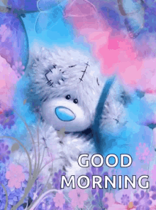 Good Morning Teddy Bear GIF - Good Morning Teddy Bear Sparkles GIFs