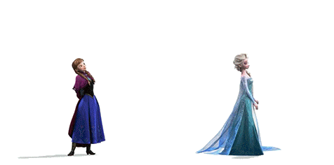 Frozen Anna And Elsa Sticker - Frozen Anna And Elsa Throw Snow Stickers