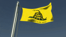 a yellow flag that says nu calca pe mine