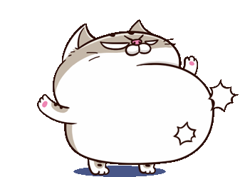 Ami Fat Cat Cat Sticker - Ami Fat Cat Cat Cute Stickers