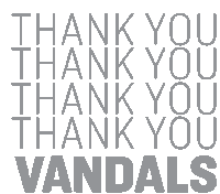Thank You Vandals Sticker - Thank You Vandals Stickers