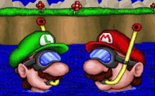 High Five Mario GIF - High Five Mario Luigi GIFs