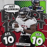 Seattle Seahawks (10) Vs. Atlanta Falcons (10) First-second Quarter Break GIF - Nfl National Football League Football League GIFs