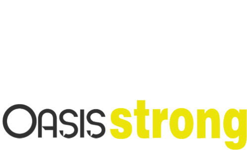 Oasis Academia Oasis Strong Sticker - Oasis Academia Oasis Strong Text Stickers