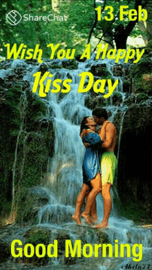 Wish You A Happy Kiss Day Good Morning GIF - Wish You A Happy Kiss Day Good Morning पानी GIFs
