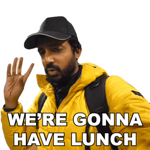 Were Gonna Have Lunch Faisal Khan Sticker - Were Gonna Have Lunch Faisal Khan Well Eat Lunch Stickers