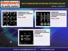 4keyboard keyboard stickers commodore keyboard