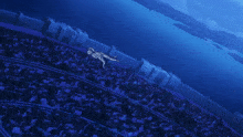 a person falling into a body of water