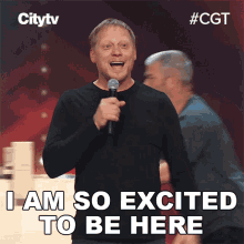 Im So Excited To Be Here Danny Zzzz GIF - Im So Excited To Be Here Danny Zzzz Canadas Got Talent GIFs