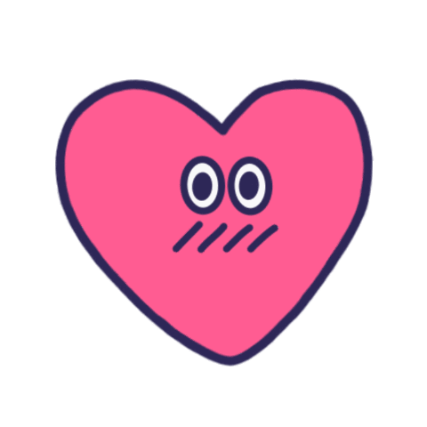 Pounding Heart Lovely Sticker - Pounding Heart Lovely Love Stickers