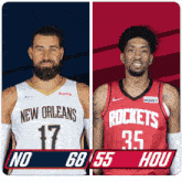 New Orleans Pelicans (68) Vs. Houston Rockets (55) Third-fourth Period Break GIF - Nba Basketball Nba 2021 GIFs