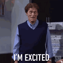 Im Excited Jeremiah GIF - Im Excited Jeremiah Willem Dafoe GIFs
