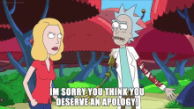 Rick And Morty Sorry GIF - Rick And Morty Sorry Sarcastic GIFs