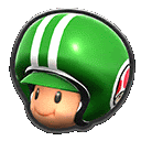 Green Toad Pit Crew Toad Mario Sticker - Green Toad Pit Crew Toad Mario Pit Crew Stickers