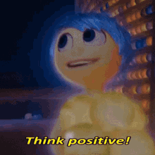 Think Positive! GIF - Inside Out Joy Think Positive GIFs