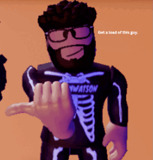a cartoon character with a shirt that says watson