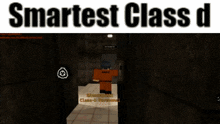 a screenshot of a video game with the words smartest class d