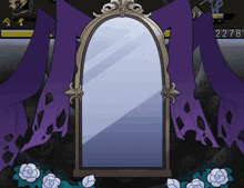 a cartoon drawing of a mirror with the number 2270 on the bottom right