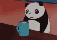 牛奶 熊猫 可爱 GIF - Milk Panda Cute GIFs
