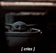 Baby Yoda Cries GIF - Baby Yoda Cries Grogu GIFs