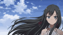 Anime Stare GIF - Anime Stare Windy GIFs
