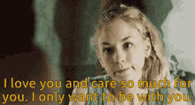 beth greene walking dead i love you care so much for you only ii want to be with you