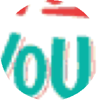 a blurred image of the word you in a circle