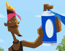 The Proud Family Bobby Proud GIF - The Proud Family Bobby Proud Spray Paint GIFs