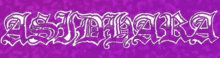 a purple background with the name ashleylara written on it