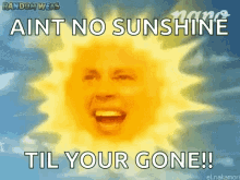 Sunshine Good Morning GIF - Sunshine Good Morning Aint No Sunshine Till Youre Gone GIFs