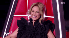 lara fabian the voice happy delighted excited