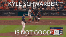 Kyle Schwarber Not Good GIF - Kyle Schwarber Not Good Bryan Abreu GIFs