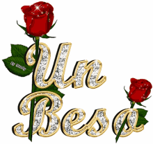 besos kisses un beso flowers red roses