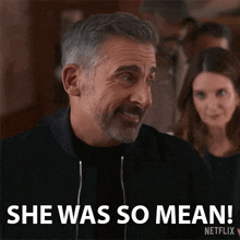 a man says she was so mean in a netflix advertisement