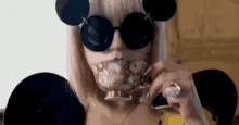 Lady Gaga Sipping Tea GIF - Lady Gaga Drink Deal With It GIFs