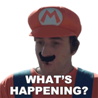 Whats Happening Mario Sticker - Whats Happening Mario Austin Stickers