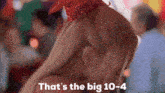 a woman is wearing a red bandana on her head and says that 's the big 10-4 .