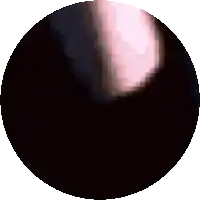 a circle with a blurred image of a person in it