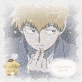 a drawing of a boy with hearts and the words reigen loves lexi on the bottom