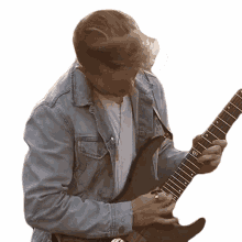 playing riffs cole rolland playing electric guitar performing playing musical instrument