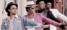 Hold Up GIF - Wait A Minute Bruno Mars Watches GIFs