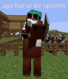 Spin Horse Spin GIF - Spin Horse Spin Minecraft GIFs