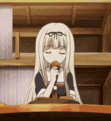 anime kantai collection comiendo eat eating cookie